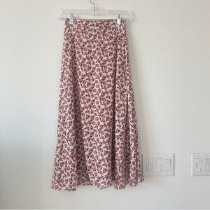 Vintage Floral Print Women's Skirt